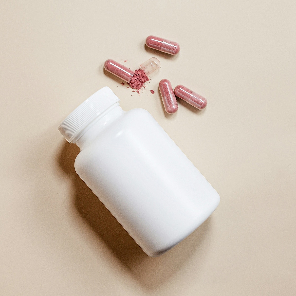 Supplement bottle and capsules
